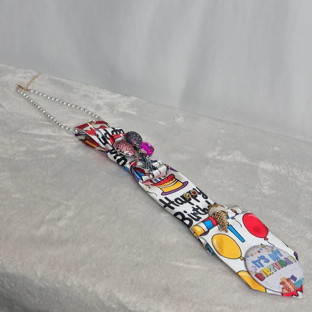 Handcrafted Luxury Fashion Necktie Necklace (Birthday 🎂 Bash)